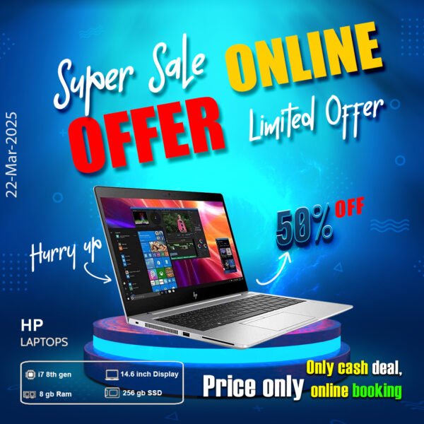 Hp Laptop ( Core i7 8th gen | 8gb ram | 256gb ssd ) ONLY CASH DEAL - Image 3