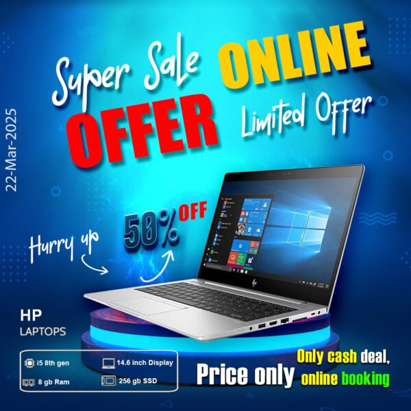 Hp Laptop ( Core i5 8th gen | 8gb ram | 256gb ssd ) ONLY CASH DEAL - Image 4