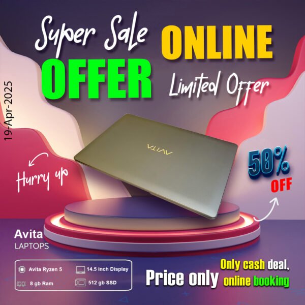 AVITA Laptop ( Ryzen5 Processor | 8gb ram | 512gb SSD ) ONLY CASH DEAL - Image 2