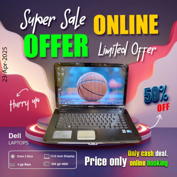 Dell Laptop ( Core 2 Duo Processor | 4gb ram | 500gb Hdd ) ONLY CASH DEAL - Image 2