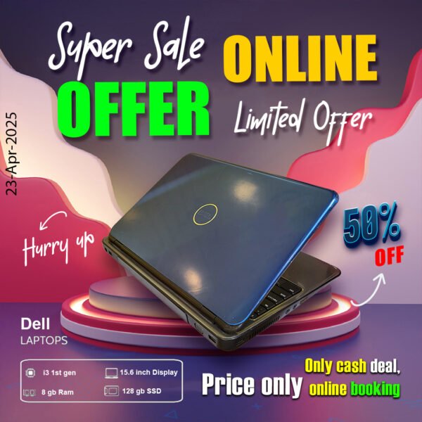 Dell Laptop ( Core i3 1st gen Processor | 8gb ram | 128gb ssd ) ONLY CASH DEAL - Image 2