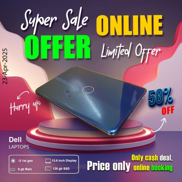 Dell Laptop ( Core i3 1st gen Processor | 8gb ram | 128gb ssd ) ONLY CASH DEAL - Image 3