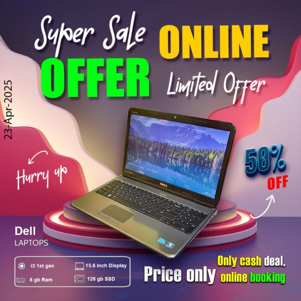 Dell Laptop ( Core i3 1st gen Processor | 8gb ram | 128gb ssd ) ONLY CASH DEAL - Image 5