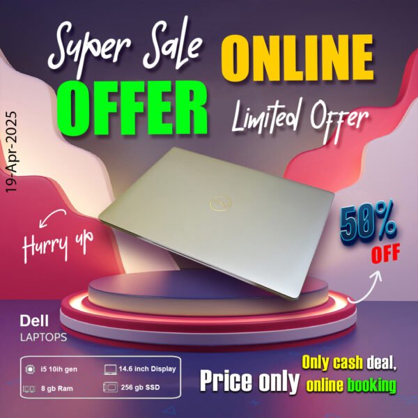 Dell Laptop ( Core i5 10th gen Processor | 8gb ram | 256gb ssd ) ONLY CASH DEAL - Image 2