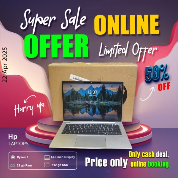 Hp Laptop ( Ryzen7 | 32gb ram | 512gb ssd ) ONLY CASH DEAL - Image 3