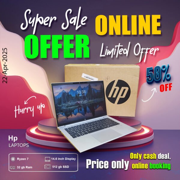 Hp Laptop ( Ryzen7 | 32gb ram | 512gb ssd ) ONLY CASH DEAL - Image 4