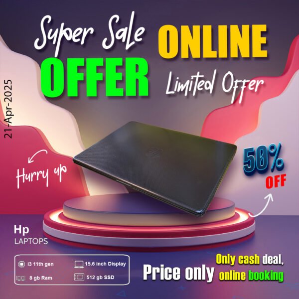 Hp Laptop ( Core i3 11th gen | 8gb ram | 512gb ssd ) ONLY CASH DEAL - Image 2