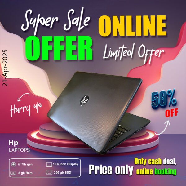 Hp Laptop ( Core i7 7th gen | 8gb ram | 256gb ssd ) ONLY CASH DEAL - Image 4