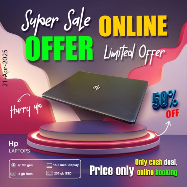 Hp Laptop ( Core i7 7th gen | 8gb ram | 256gb ssd ) ONLY CASH DEAL - Image 5