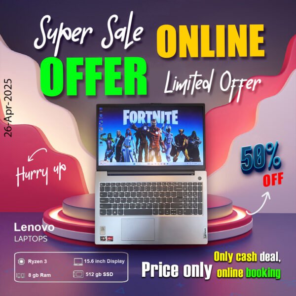 Lenovo Laptop ( Ryzen 3 | 8gb ram | 512gb ssd ) ONLY CASH DEAL - Image 5