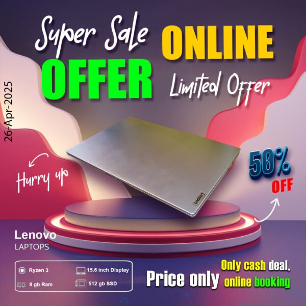 Lenovo Laptop ( Ryzen 3 | 8gb ram | 512gb ssd ) ONLY CASH DEAL - Image 6