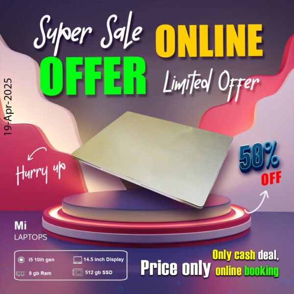 mi Laptop ( Core i5 10th gen Processor | 8gb ram | 512gb ssd) ONLY CASH DEAL - Image 2