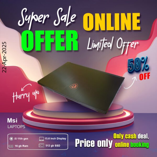 MSI Gaming Laptop ( Core i5 11th gen | 16gb ram | 512gb SSD ) ONLY CASH DEAL - Image 6