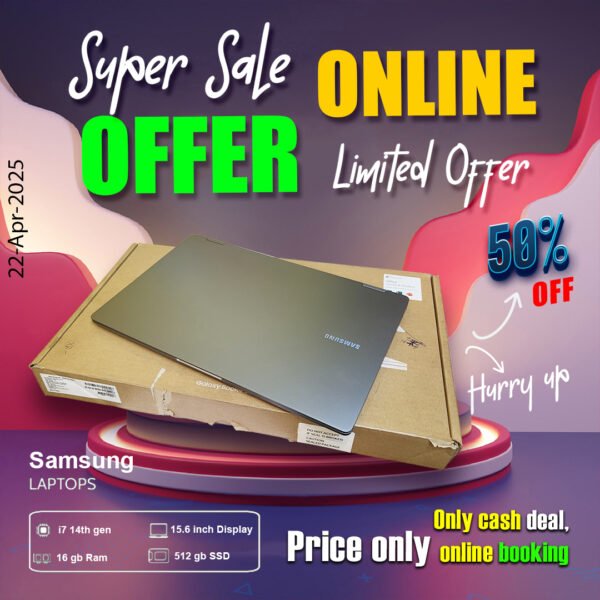 Samsung Laptop ( i7 14th gen Processor | 16gb ram | 512gb ssd) ONLY CASH DEAL - Image 2