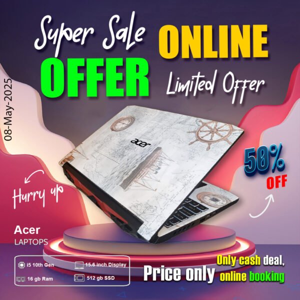 Acer Gaming Laptop ( Core i5 10th gen | 16gb ram | 512gb SSD ) ONLY CASH DEAL - Image 4