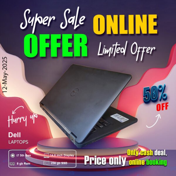 Dell Laptop ( Core i7 5th gen Processor | 8gb ram | 256gb ssd ) ONLY CASH DEAL - Image 6