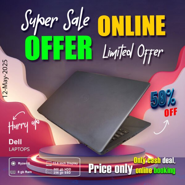 Dell Laptop ( Ryzn5 Processor | 8gb ram | 500gb Hdd + 256gb ssd ) ONLY CASH DEAL - Image 7