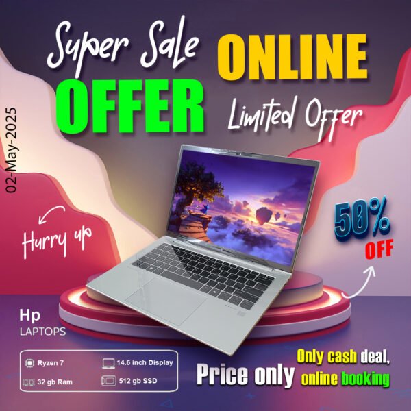 Hp Laptop ( Ryzen 7 8th | 32gb ram | 512gb ssd ) ONLY CASH DEAL