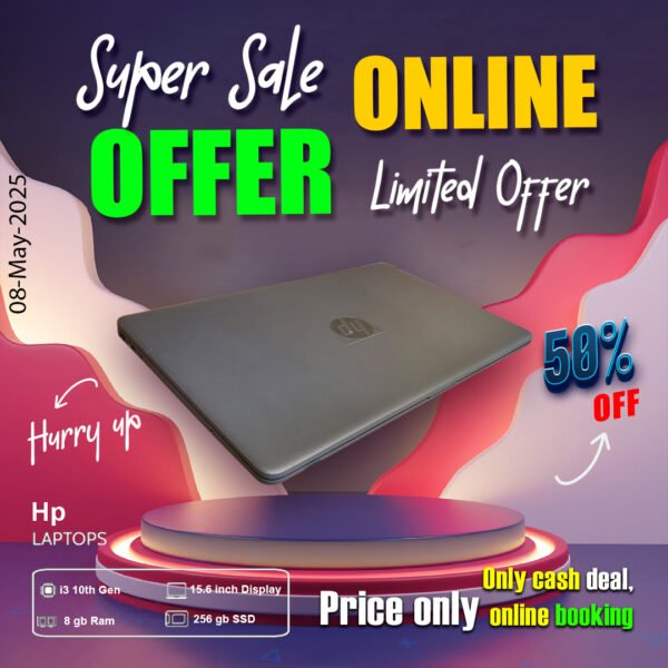NO USED Hp Laptop ( Core i3 10th gen | 8gb ram | 256 gb ssd ) ONLY CASH DEAL - Image 2