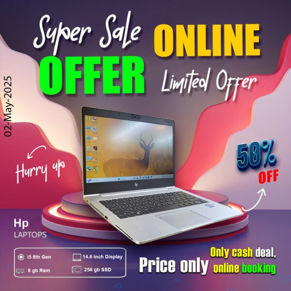 Hp Laptop ( Core i5 8th gen | 8gb ram | 256gb ssd ) ONLY CASH DEAL - Image 4