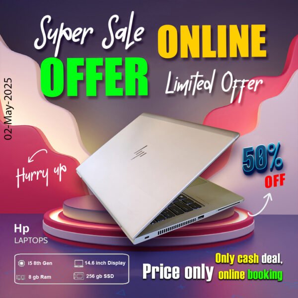Hp Laptop ( Core i5 8th gen | 8gb ram | 256gb ssd ) ONLY CASH DEAL - Image 5