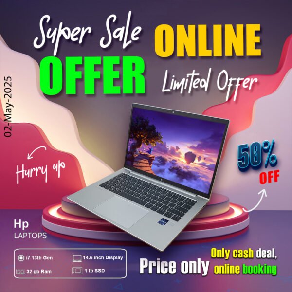 Hp Laptop ( Core i7 13th gen | 32gb ram | 1 tb ssd ) ONLY CASH DEAL