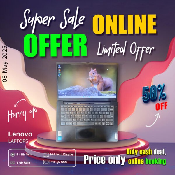 Lenovo Laptop ( Core i5 11th gen | 8gb ram | 512gb ssd ) ONLY CASH DEAL - Image 3