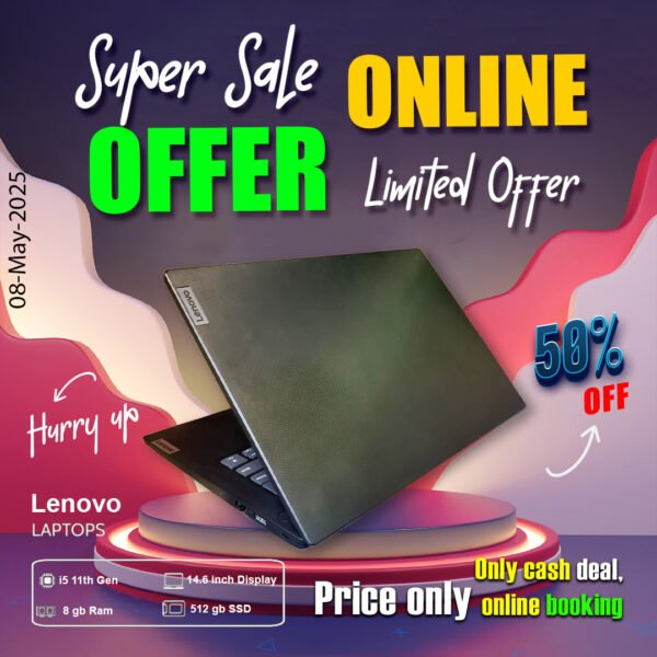 Lenovo Laptop ( Core i5 11th gen | 8gb ram | 512gb ssd ) ONLY CASH DEAL - Image 4