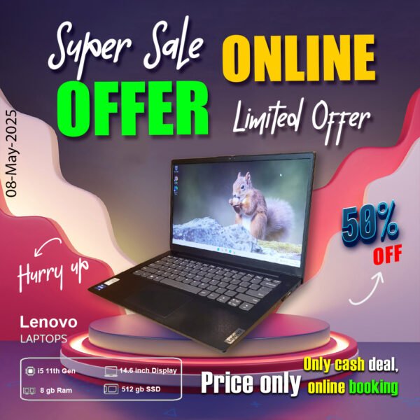Lenovo Laptop ( Core i5 11th gen | 8gb ram | 512gb ssd ) ONLY CASH DEAL - Image 5