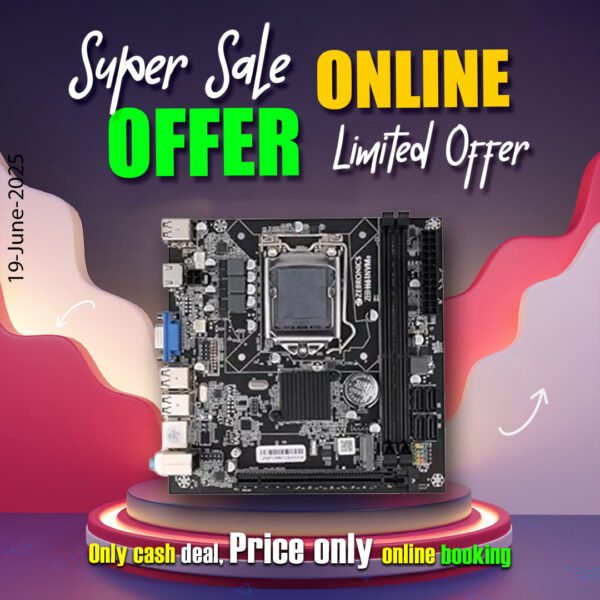 NEW ZEBRONICS H61-NVMe Micro-ATX Motherboard for LGA 1155 Socket, Supports Intel 2nd & 3rd Generation Processors - Image 4