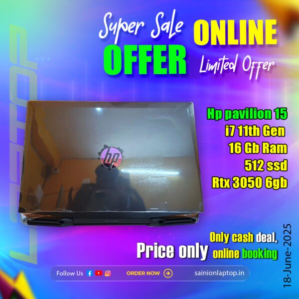 Hp pavilion 15 Gaming Laptop ( Core i7 11th Gen Processor | 16gb ram | 512gb ssd ) ONLY CASH DEAL - Image 4