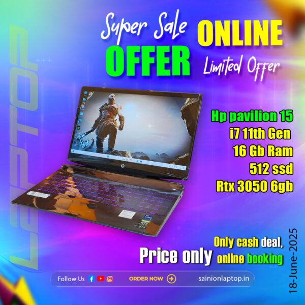 Hp pavilion 15 Gaming Laptop ( Core i7 11th Gen Processor | 16gb ram | 512gb ssd ) ONLY CASH DEAL - Image 5